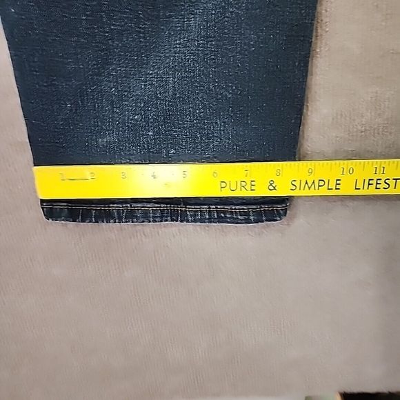 Urban Star Men's Dark Blue Denim Jeans Straight Leg Stitch Pockets 42"X30" - Picture 8 of 8